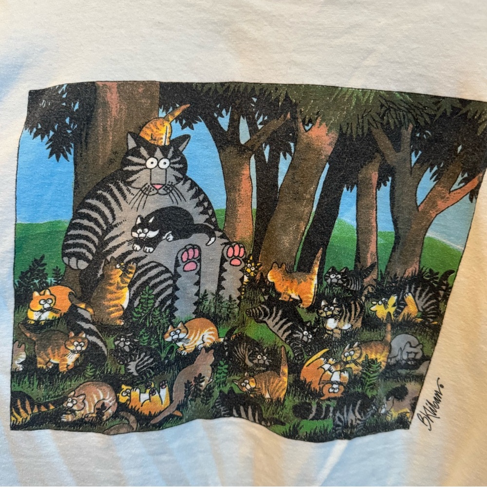 Vintage 2000’s B. Kliban Cat T-Shirt. Authentic Crazy Shirt Brand.